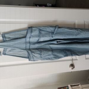 Hollister Blue Denim Overalls for Effortless Style